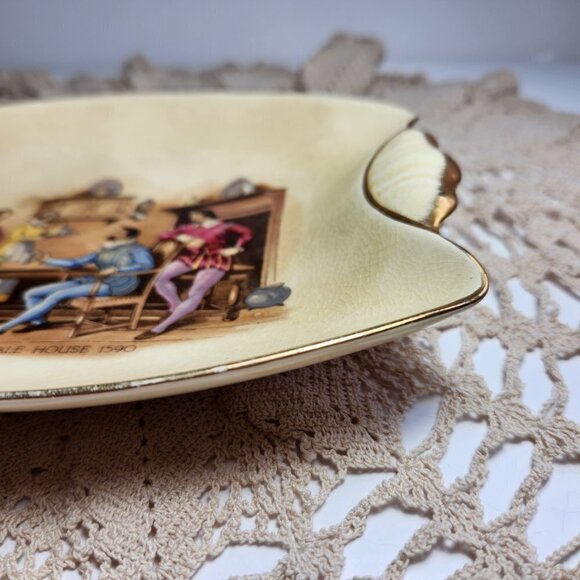 Royal Winton Grimwades Dish 7.5" x 5.75" Elizabethan Ale House 1590 Vintage - Picture 2 of 10
